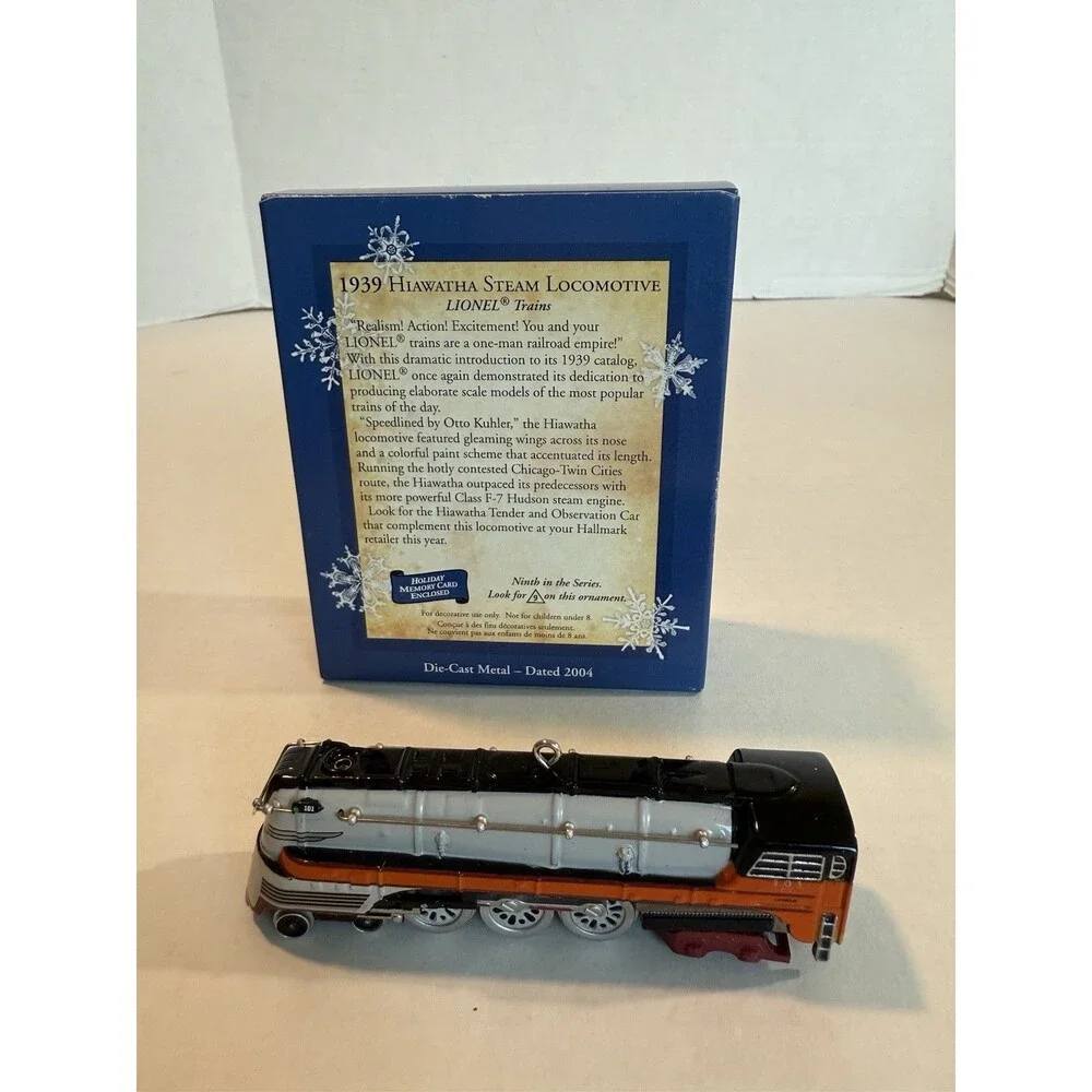 Hallmark Keepsake‎ Ornament 2004 Lionel 1939 Hiawatha Steam Locomotive 9th New